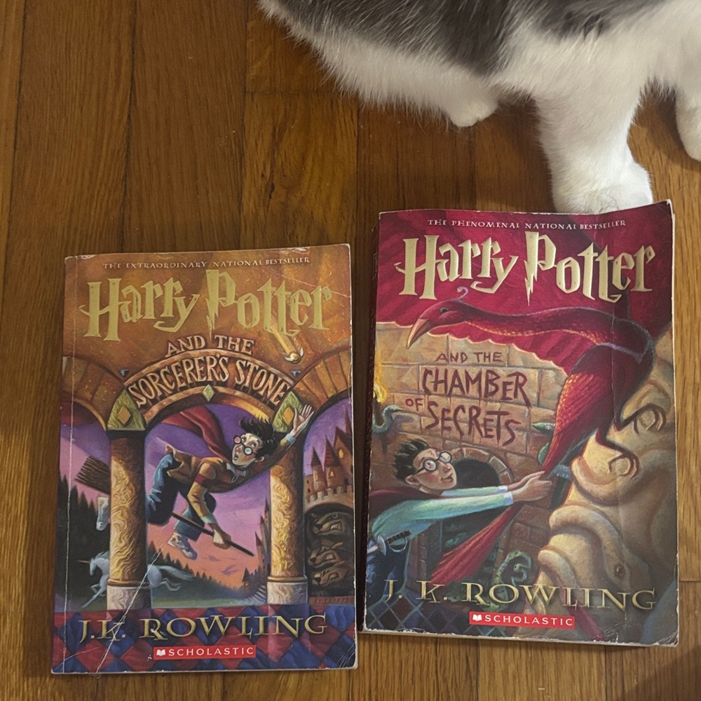 Scholastic Harry Potter Paperback Set - Red and Brown Covers